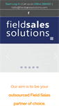 Mobile Screenshot of fieldsalessolutions.com